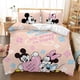 thumbnail image 2 of Juego de cama de Minnie Mouse en 3D, juego de cama bonito, funda de edredón con funda de almohada para dormitorio, niñas, niños, regalos de cumpleaños, 140x200cm zhangmengya LED, 2 of 2