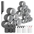 thumbnail image 1 of 43PCS Hair Curlers Rollers with Clips Hair Roller with 3 Sizes , Jumbo Hair Roller with 12Duckbill, 1 of 5