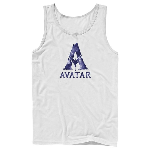 Men's Avatar Watercolor A Logo  Tank Top White Small