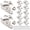 Silver-12, variant on Zinc Window Sash Lock Antique Brass 12 Count Security Replacement for Single/Double Hung Wood Windows