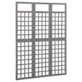 thumbnail image 2 of vidaXL 3-Panel Room Divider/Trellis Solid Fir Wood Grey 121x180 cm, 2 of 4