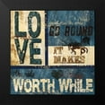 thumbnail image 2 of Knutsen, Conrad 20x20 Black Modern Framed Museum Art Print Titled - Love Worth While, 2 of 5