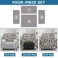 thumbnail image 6 of Psesaysky Grey Leopard Print Recliner Slipcovers with Arms 4 Pieces Lazyboy Recliner Chair Cover Home Decor Non Slip for Reclining Couches with Pockets, 6 of 7