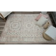 thumbnail image 3 of Harper HY60A Pink Lemonade Transitional Vintage Pink Area Rug, 5'x7', 3 of 5