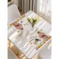 thumbnail image 5 of Spring Groundhog Placemats Set of 6, Watercolor Sunflower Botanical Rustic Placemats for Dining Table, Place Mats for Kitchen Tabletop, Waterproof Wipeable Dining Table Mats Set, 5 of 9