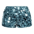 thumbnail image 4 of Sequin Shorts for Women Glitter Sparkly High Waisted Party Mini Shorts Summer Fashion Slim Fit Hot Shorts Clubwear, 4 of 7