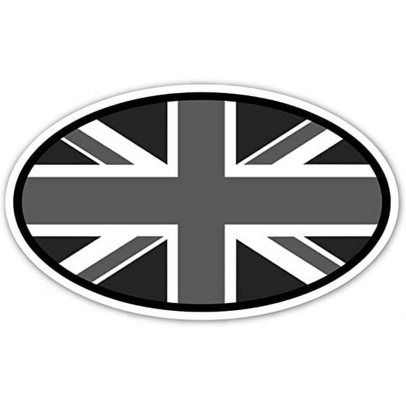 Great Britain United Kingdom Subdued Colors Flag Vinyl Euro Decal Bumper Sticker 3” X 5”