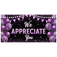 thumbnail image 2 of Purple Theme Appreciation Banner Sparkle Balloon Starry Design for Celebration Event Party Decoration, 2 of 7