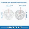 thumbnail image 4 of Unique Bargains Heat Protection Clamping Discs Washer No.N90796501 for Audi A3 2015-2024 Metal Silver Tone 30 Set, 4 of 6