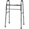 Medline 2-button Adjustable Folding Walker, MDS864104BW