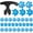 Blue, variant on 31 Pcs Golf Spikes Set Includes 30 Pcs Golf Cleats Replacement Black Cleats Spanner Metal Thread Screw 6 mm Dia Spike Tool for Lawn Cricket Shoe Player Lover(Blue)