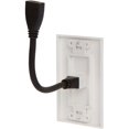 thumbnail image 4 of Buyer's Point HDMI Wall Plate [UL Listed] with 6-Inch Pigtail Built-In Flexible Hi-Speed HDMI Cable with Ethernet, 2-Piece Decora, Single Outlet Port Insert, Perfect for Home Theater Systems(White), 4 of 6