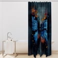 thumbnail image 2 of Butterfly Waterproof Printed Shower Curtain Set with Hooks - Bathroom Decoration - Curtain Sets, 2 of 6