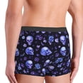 thumbnail image 5 of Balery Skull flower leaf purple Men's Boxer Briefs, Soft and Breathable Cotton Underwear with nylon Waistband-X-Large, 5 of 9