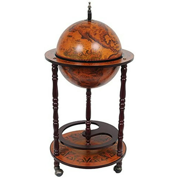 Globe Bar Table 330mm 4 Legs Stand - Red