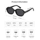 thumbnail image 4 of Gafas de Sol Retro Ovaladas Polarizadas SOJOS SJ2603 Negro/Gris, 4 of 5