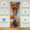thumbnail image 2 of Erosebridal Plant Mushroom Door Curtain For Door Window 59x80, Bohomian Floral Door Drape, Oil Printing Room Decor, 2 of 5