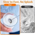 thumbnail image 4 of QOPR Handheld Electric Milk Frother, Rechargeable Frother Handheld with 2 Whisk Attachments, Matcha Whisk and Drink Mixer for Coffee, Latte, Cappuccino,Green, 4 of 9