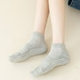 thumbnail image 4 of CSChome Arch Support Socks 1 Pair Unisex Trampoline Anti-skid Silicone Grip Bottom Solid Color Shock-absorbing High Elasticity Sweat Absorption Adult, 4 of 7