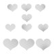 thumbnail image 5 of Crea tu propia decoración artística para el hogar: pegatinas para espejos con forma de corazón en plata para la sala de estar y el dormitorio, 5 of 8