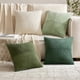 thumbnail image 3 of 2 Packs de Fundas de Almohada Decorativas Bohemias para Sofá, Cama, Decoración Del Hogar, 18x18 Pulgadas, Verde, 3 of 6
