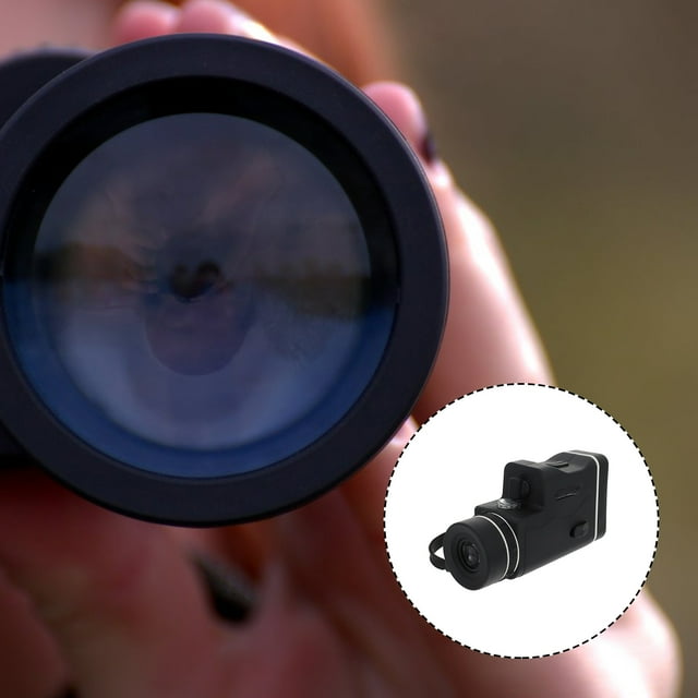 MERRYHAPY Handheld Telescope Mini Night Vision Monocular Telescope Black 1Pcs for Night Observation with Panoramic View