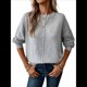 thumbnail image 1 of Suéteres de Mujer de Otoño, Informales, de Larga, Ligeros, de Gran Tamaño, Tipo Pulóver Gris L, 1 of 10