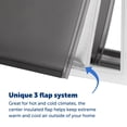 thumbnail image 4 of PetSafe Extreme Weather Aluminum Pet Door for Dogs and Cats, X-Large, 4 of 7