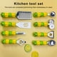 thumbnail image 4 of Moyic Juego de cocina, herramienta de cocina pequeña resistente al calor, utensilios de cocina antiadherentes prácticos multiusos, Cocina y Comedor espátula recta, 4 of 6