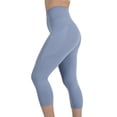 thumbnail image 5 of YITTY Active Women's UltraLuxe High-Waist Pocket Legging, Athleisure, 4-Way-Stretch, Elemental Blue, 2X, Capri | 19" Inseam, 5 of 8