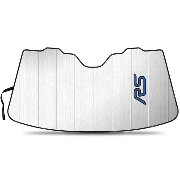 iPick Image for Ford Focus RS Universal Fit Enforced Stand-Up Auto Windshield Sun Shade at Jumbo Size 59"x 30", Official Licensed