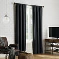 thumbnail image 6 of Sun Zero Avery 100% Blackout Rod Pocket Single Curtain Panel, Coal, 40"W x 84"L, 6 of 9