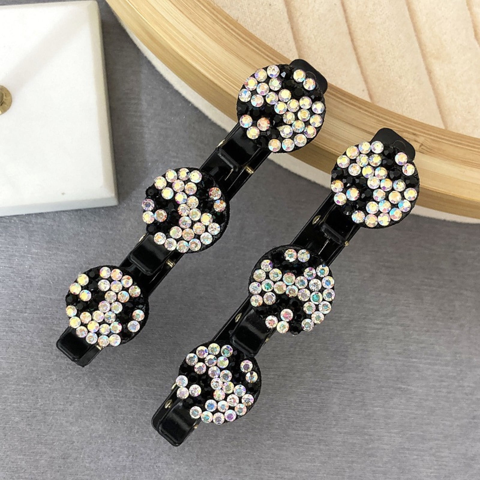 Pompotops Rhinestone Tassel Ponytail Hair Clips for Women Girls Buns Hair  Holder Large Glittering Hair Styling Claws Hair Pins Accessories 
