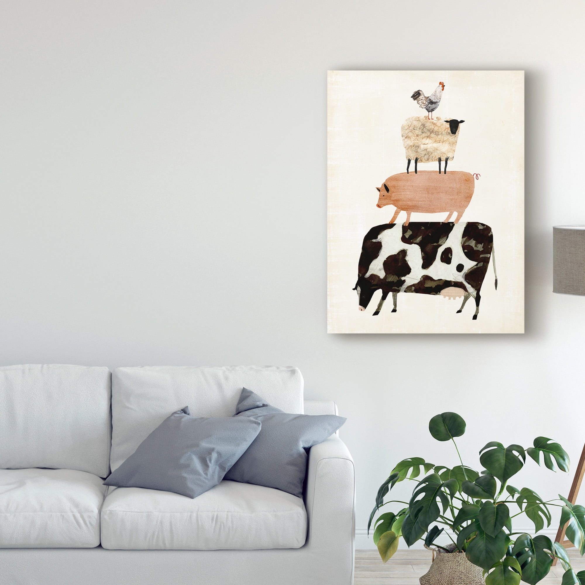 Trademark Fine Art 'Barnyard Buds III' Canvas Art by Victoria Borges