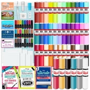 Silhouette White Cameo 5 Alpha w/ 38 Oracal Sheets, Siser HTV, Guides, 24 Pens