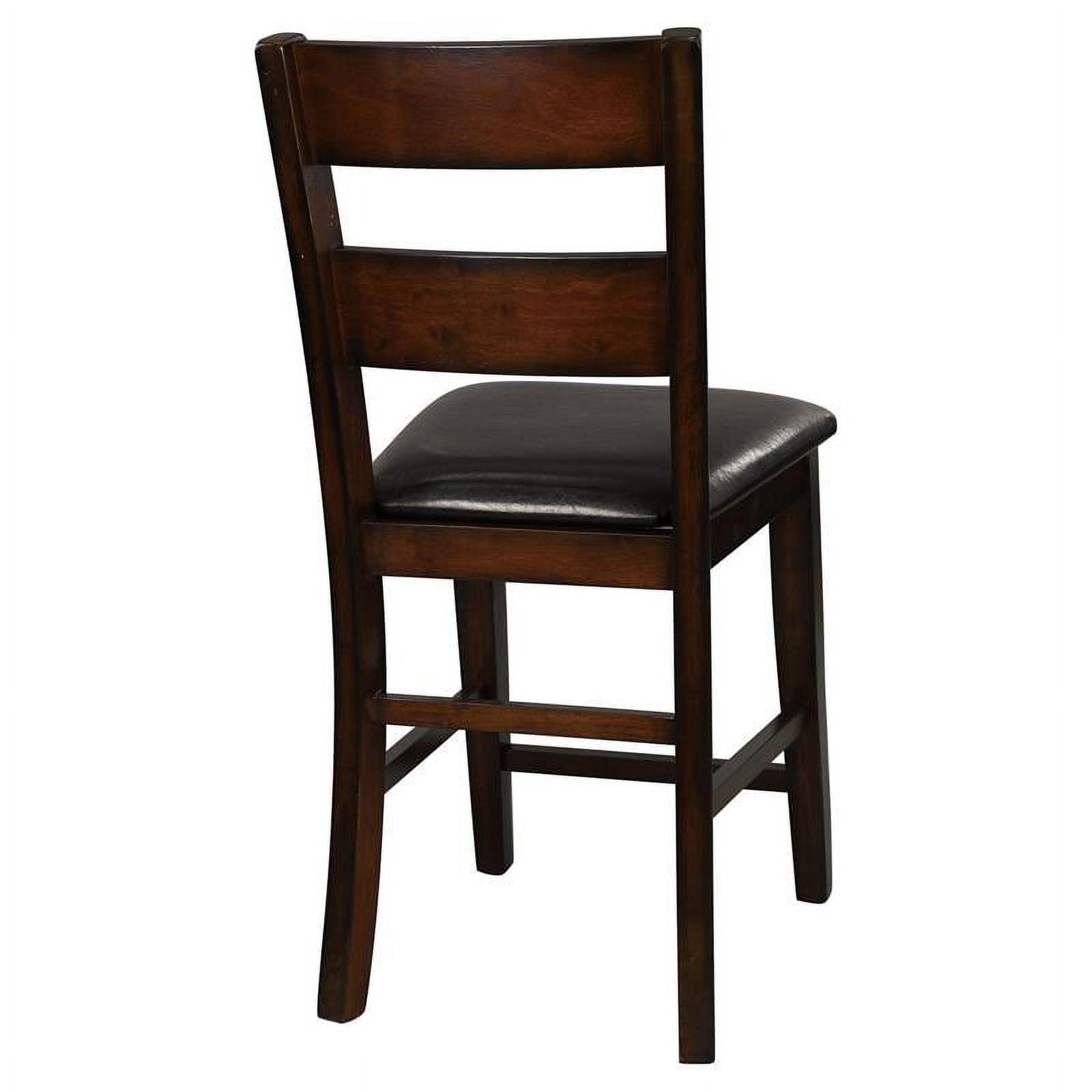 Lexicon Mantello Wood Counter Height Dining Chairs in Cherry (Set of 2)