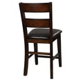 thumbnail image 5 of Lexicon Mantello Wood Counter Height Dining Chairs in Cherry (Set of 2), 5 of 9