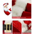 thumbnail image 2 of 1 XXL Disfraz navideño de Papá Noel Disfraz de Papá Noel Adultos Hombre Disfraz de Papá Noel para Hombre Mujer Traje de Papá Noel, 2 of 4