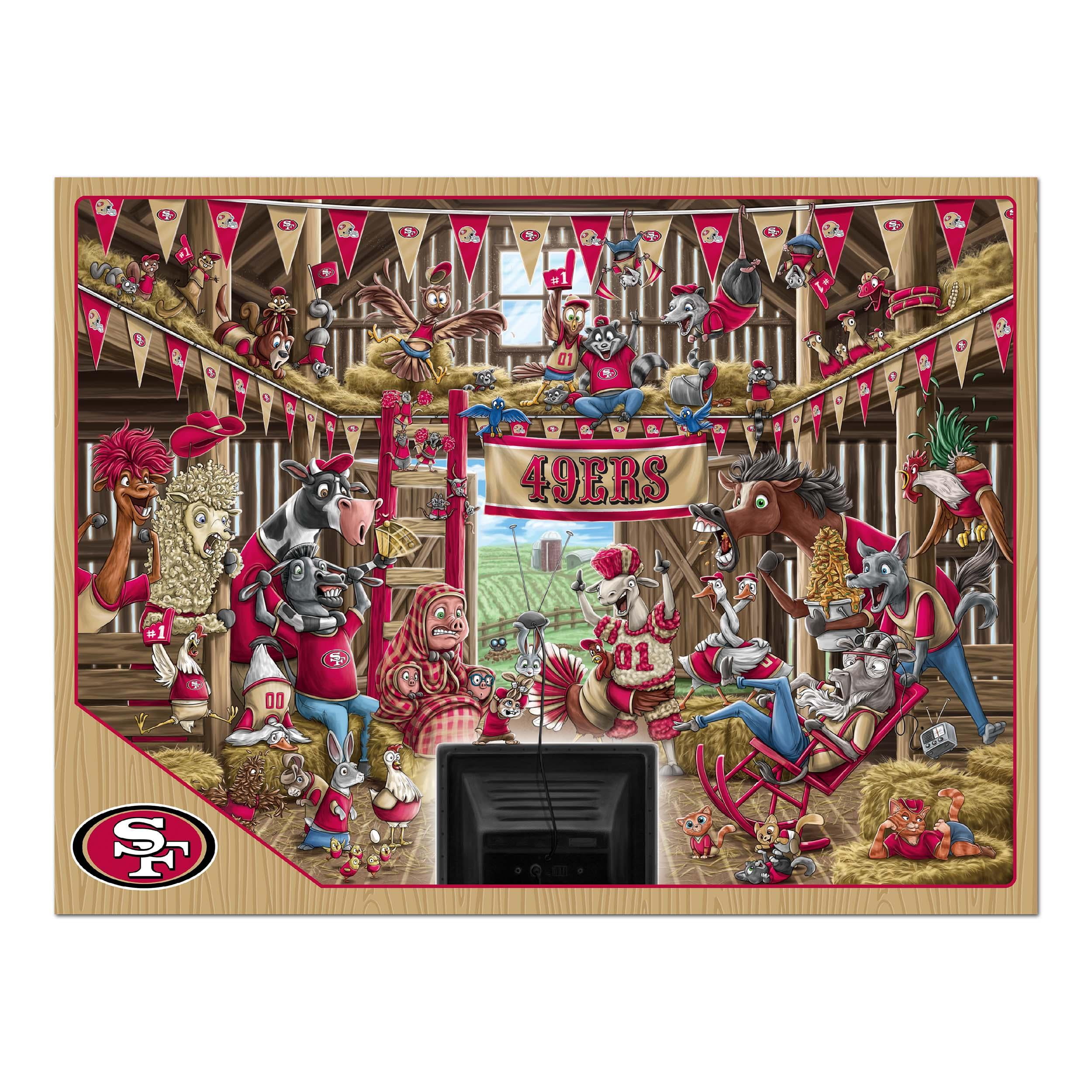 YouTheFan NFL San Francisco 49ers Barnyard Fans Puzzle - 500 Piece