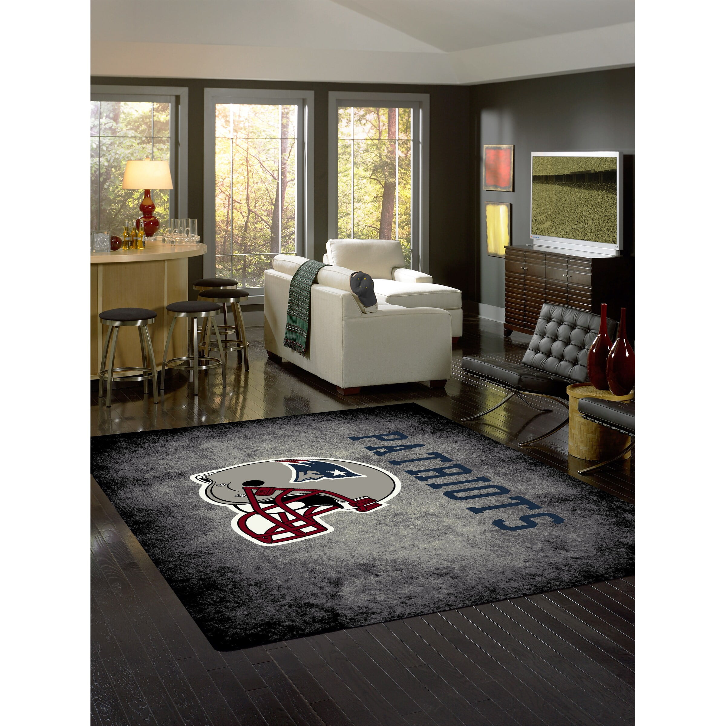 New England Patriots Imperial 4 X 6 Distressed Rug Walmart Com Walmart Com