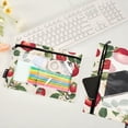 thumbnail image 2 of FORMRS 2 Pack Pencil Pouch for 3 Ring Binder with Clear Window Zipper Case, Apple Leaves Pattern, 2 of 6