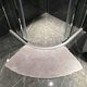 thumbnail image 1 of Alfombra de baño, pequeña alfombra de ducha redondeada de cuarto de círculo, microfibra, súper absorbente, antideslizante, cómoda alfombra de baño para pared de bañera (gris claro), 1 of 5