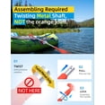 thumbnail image 3 of Remo de kayak de emergencia OCEANBROAD 53-106 cm naranja, 3 of 7