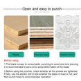 thumbnail image 3 of sweethay Aircraft Type Hole Opener Adjustable Woodworking Hole Opener Gypsum Board Tube Anti-slip Alloy Reamer Bit with High Stability for Carpentry Herramientas y ferretería sweethay TO003702-00, 3 of 8