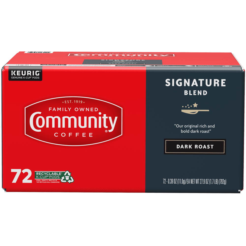 Community Coffee Signature Blend Pods for Keurig K-cups 72 Count