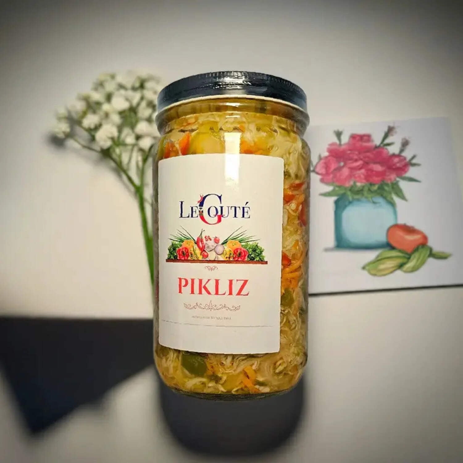 Haitian Pikliz, Pikliz Ayisyen, Haiti Pickles. 32 Oz XL (Bon bagay)