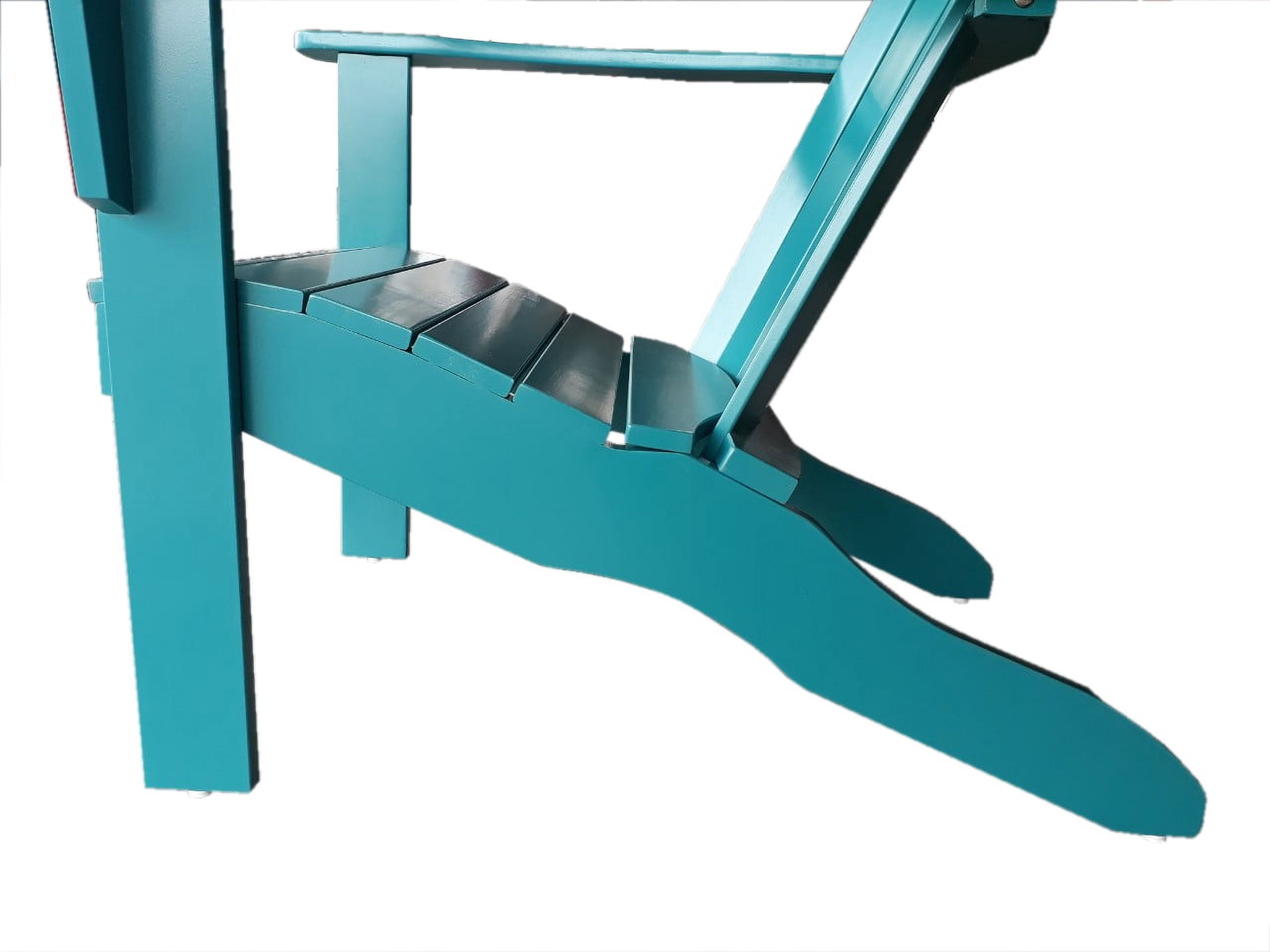 Mainstays Wood Outdoor Adirondack Chair, Turquoise Blue
