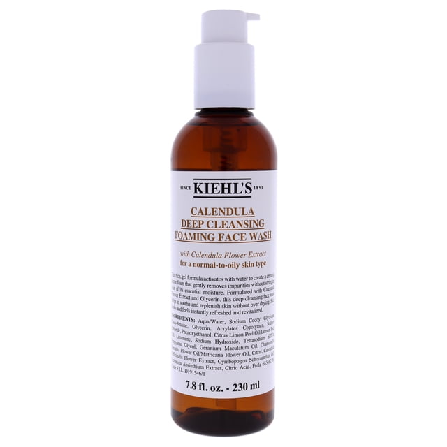 Limpiador facial espumoso Kiehls de caléndula 7.8oz
