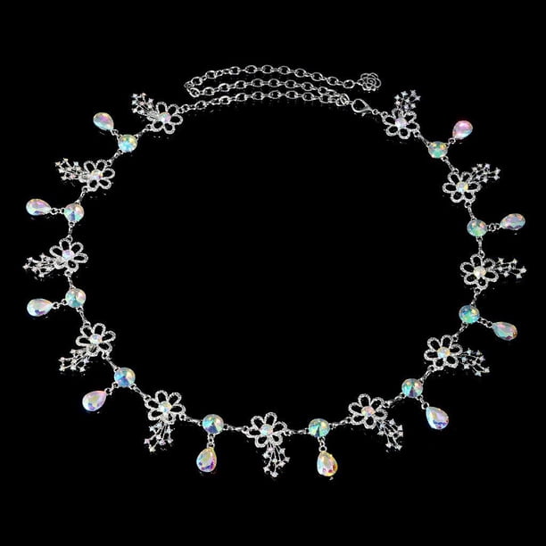 Cinturón De Cadena De Cintura De Mariposa De De Imitación De Cristal Flores 1 Hugo cinturón de cadena de la cintura del rhinestone