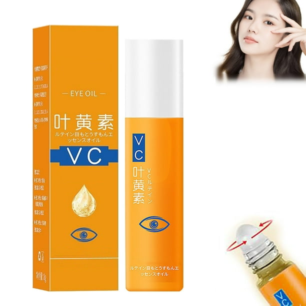 Aceite esencial de luteína en roll-on para ojos. Nutre e hidrata, alivia la fatiga y se absorbe fácilmente. 8 ml. Cuidado ocular.
